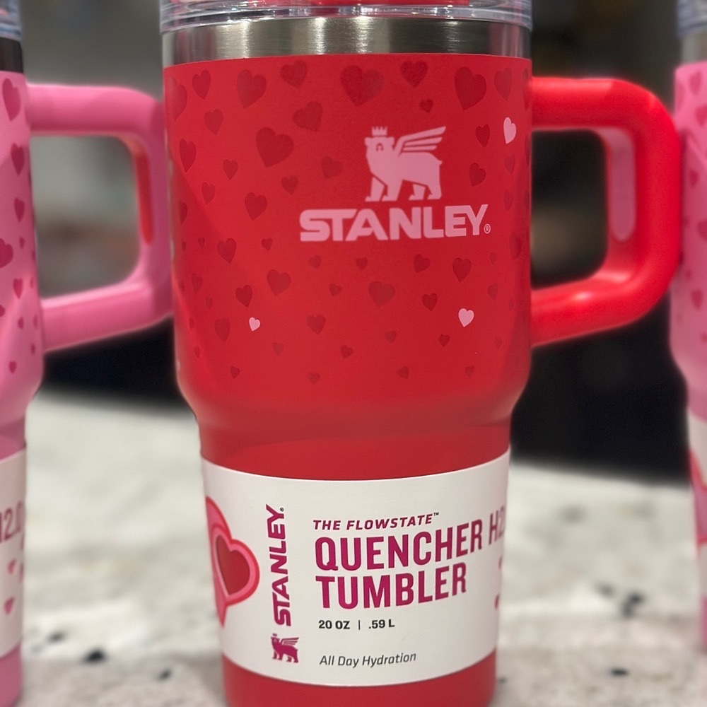 LIMITED Stanley Valentine H2.0 Flowstate Red Sweet Hearts Valentine Tumblr -20oz
